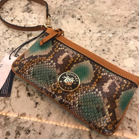 DOONEY & BOURKE Snake Print Wristlet - Picture 2 of 8